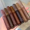 Punk Dark Brown Mirror Water Lip Gloss Red Lip Glaze Transparent Glass Lip Oil Waterproof Liquid Lipstick Clear Tint Makeup