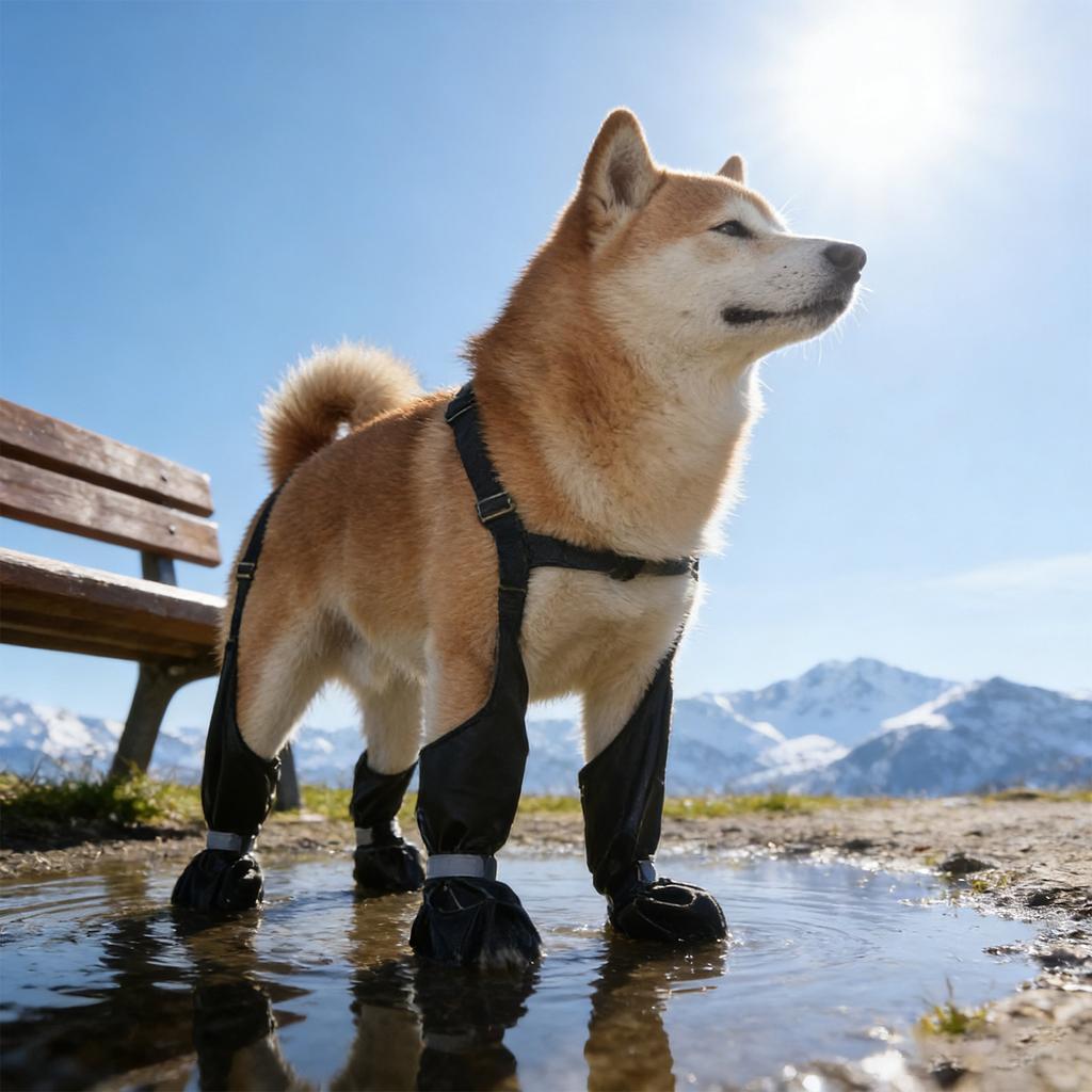 Dog Boots , Adjustabledog Boots, Non- Rain Boots, Suitable For Walking In Snowy Winters/hot Summer Roads.