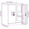 Storage Cabinet Olive Green 60 X 40 X 70 Cm Steel