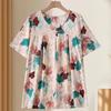 Plus Size 4XL-8XL Elegant Blouses for Women Tops Casual Loose Short Sleeve Female Shirt Summer Vintage Clothes