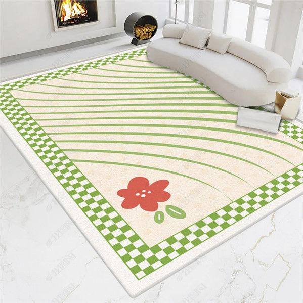Modern Simple Chessboard Living Room Rugs Flower Girl Carpets Home Decoration Bedroom Carpet Large Area Carpets For Living Room
