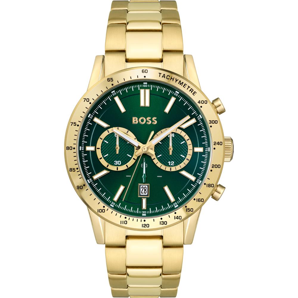 BOSS Allure Green Gold Metal Men s Quartz Watch 1513923 зелёный