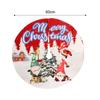 Large Christmas Tree Skirt Red Xmas Tree Foot Covers Santa Claus Snowflake Snowman Carpet Base Mat Party Decor Supplies 60x60cm