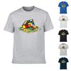Stilvolles schmelzendes Rubik's Cube Sheldon inspiriertes Herren-T-Shirt Perfekt für alle Jahreszeiten