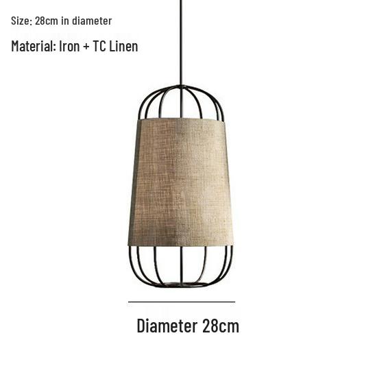 Zen Chinese Style Tea Room Chandelier: Elegant Fabric Lamp for Bedroom, Restaurant, or Bar