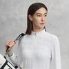 FILA Golf Series Simple Sports Casual Training Golf Versatile Comfortable Quality Half-Zip Printed Knitted Long Sleeve T-Shirt A11W615202FWT
