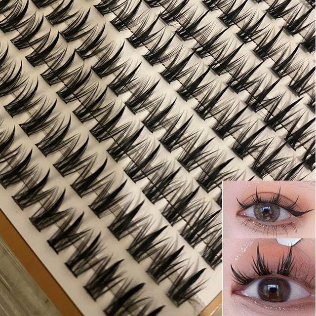 Worthbuy - Накладные ресницы (различные варианты дизайна) Black - 1.4cm