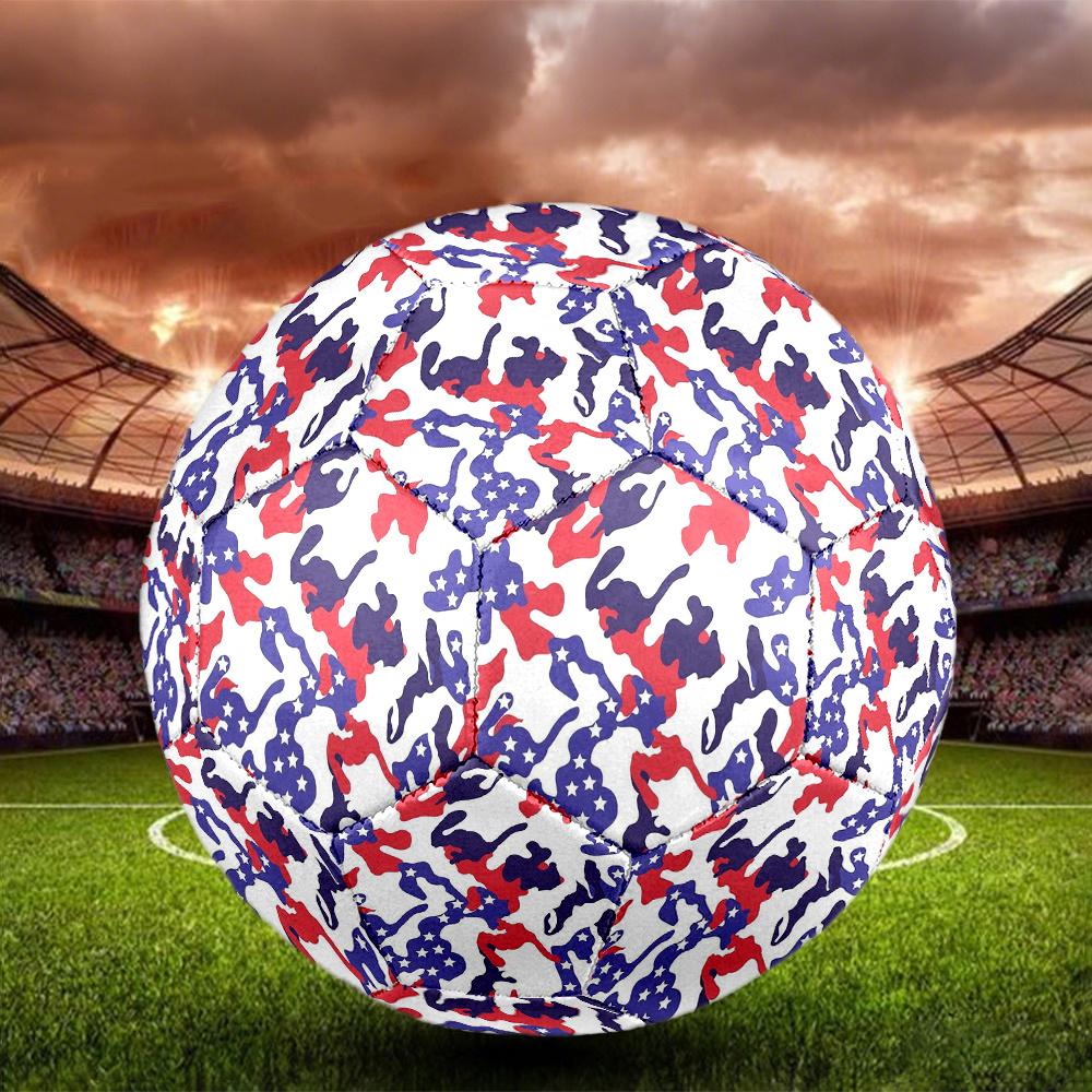 1pc American Camouflage Size 5 Soccer Ball Professional Match Training Football Durable Outdoor Sports Ball,q13