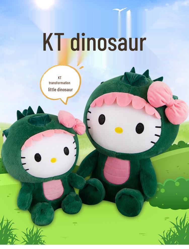Hello Kitty Dinosaur Transformation Plush Toy - Creative Gift for Kids