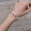 New Arrival 14K Gold Filled Baroque Natural Freshwater Pearl Moonstone Female Bracelet Promotion  For Women Wedding Gift