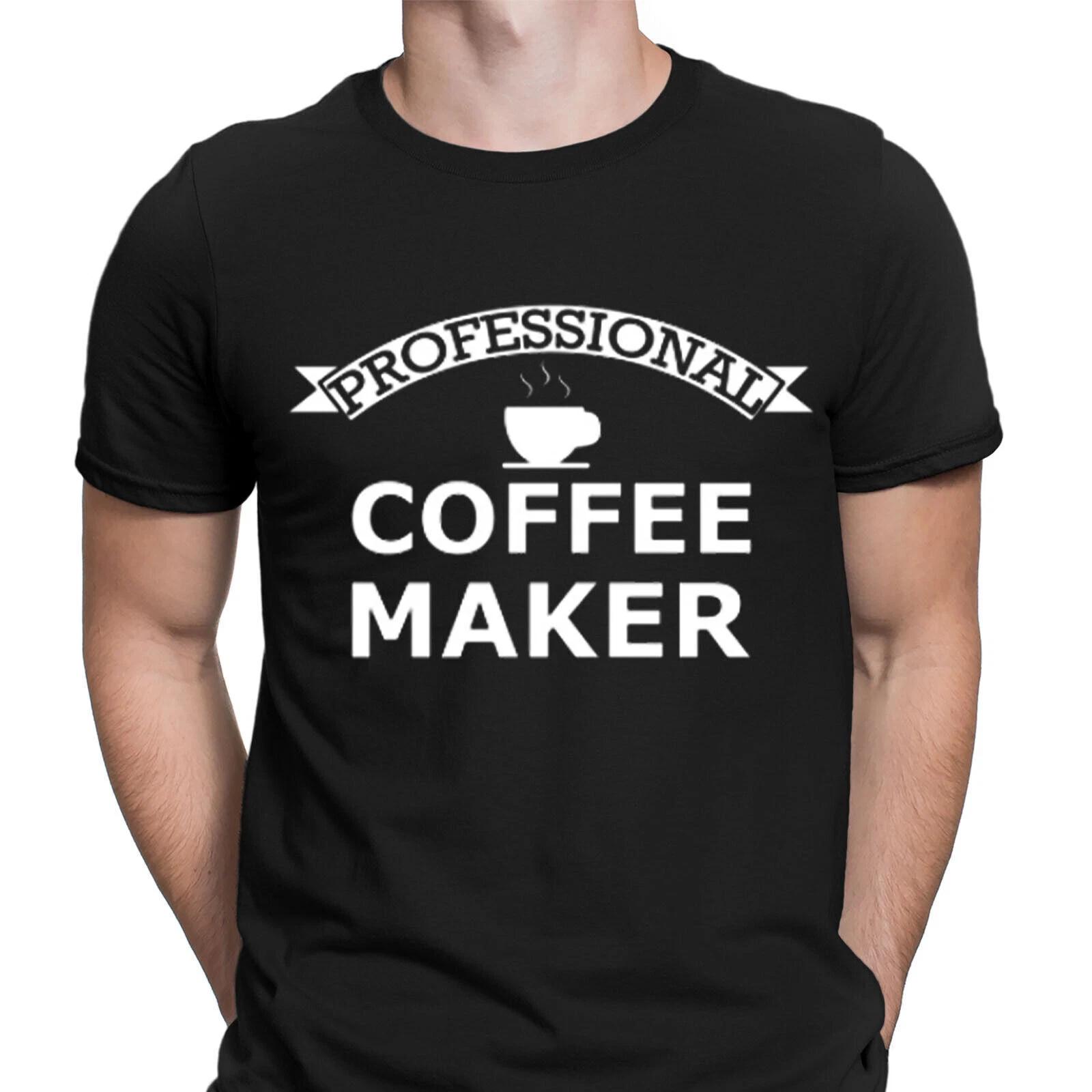 Professional Coffee Maker Hipster Funny Joke Meme Novelty Mens T-Shirts Top #NED 4XL