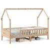VidaXL Children's Bed Frames House Shape 80x200cm Solid Pine Wood, House-Shaped Bed Frame, Bed Frame for 850704