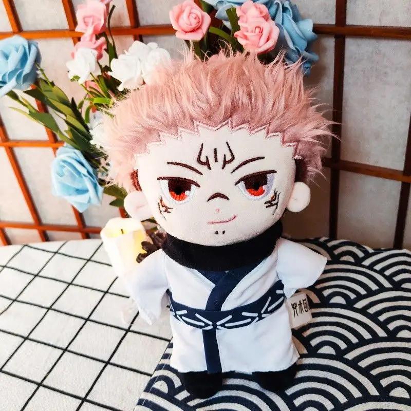 20cm Jujutsu Kaisen Plush Toys Soft Stuffed Dolls Gojo Sukuna Itadori Megumi Inumaki Cute Gift For Kids