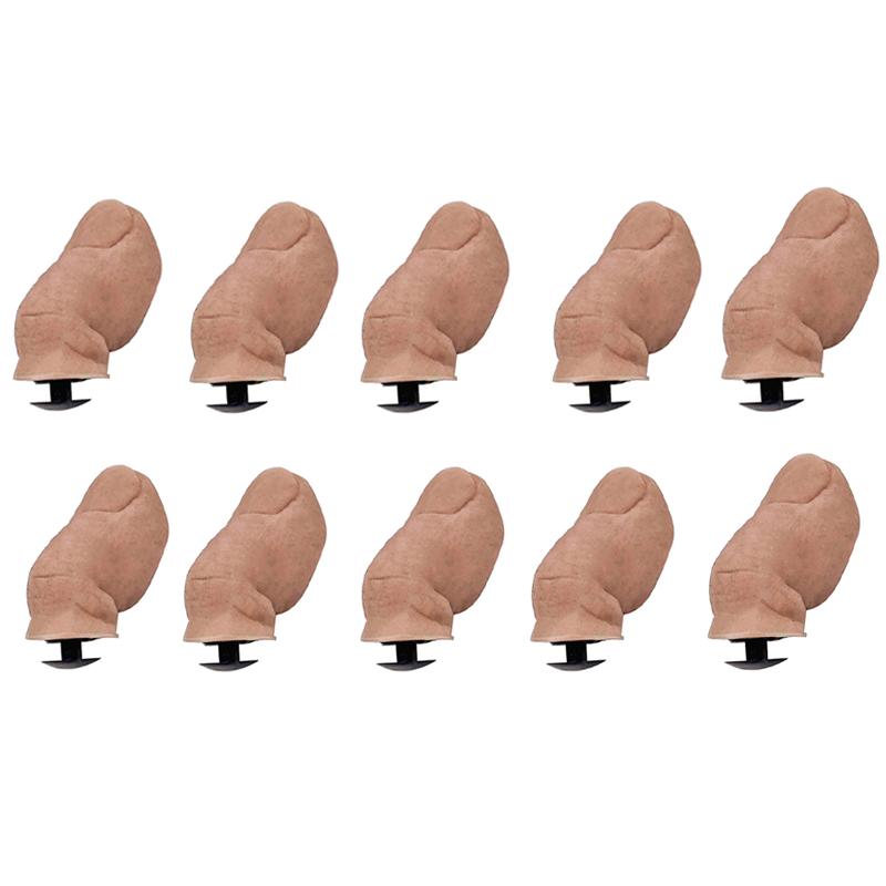 5/10Pcs Creative DIY Spoof Funny 3D Thumb Shoe Big Toe Sandal Decor Accessories Rubber Decorations Big Toe Shoe Buckle for Shoes