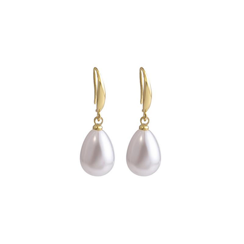 Light Luxury Pearl Earrings, Niche High-End Celebrity Water Drop Earrings, Minimalist Earrings.