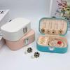 Einfache Druckknopf Schmuckaufbewahrungsbox Koreanische Version Tragbare Ohrringe Aufbewahrungsbox Halskette Ringbox