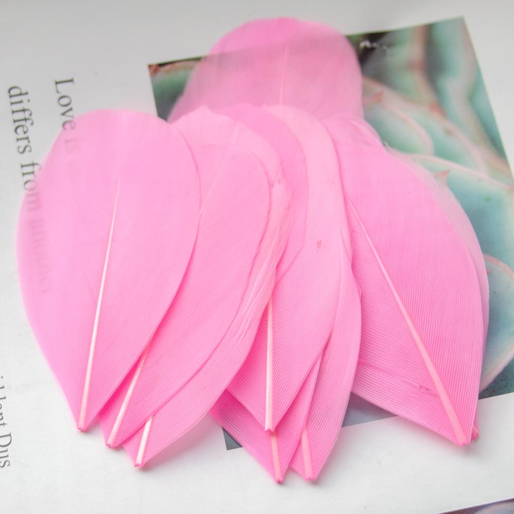 Nature Goose Feathers For Jewelry Making Decoration White Swan Needlework Wedding Handicraft Accessories Crafts 5-8Cm