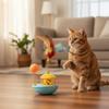 Self-Playing Cat Tumbler Toy Rotating Wobble Tumbler Boat Cat Interactive Toy  Relieve Boredom