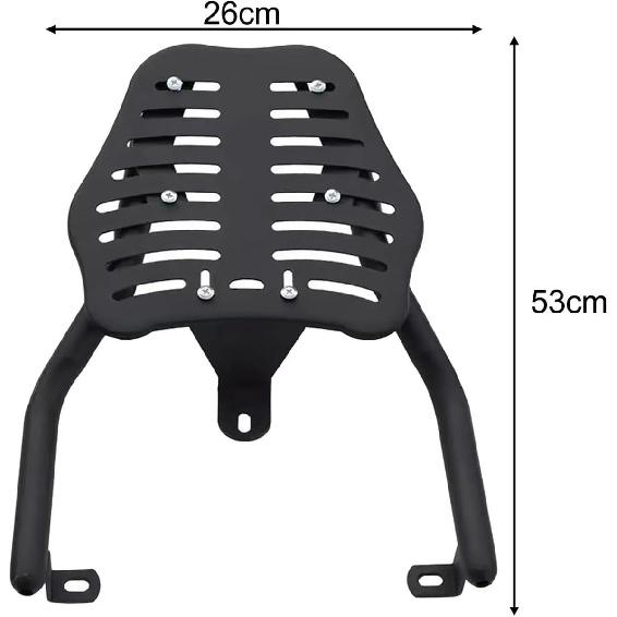 Motorcycle Rear Luggage Rack Rear Luggage Rack Carrier Motorbike Tail Case Bracket Extender Sturdy Replace Parts Motorcycle RearRack