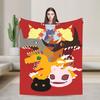 Digimon Plush Blanket Girls Boys Flannel Throw Blanket For Couch Chair Super Soft Quality Bedspread Gift