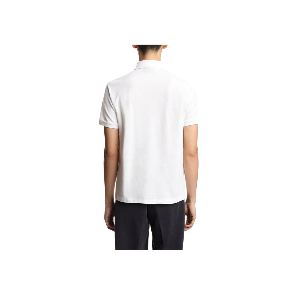 Emporio Armani Eagle Pattern Embroidered Button Pullover Side Split Short Sleeve Polo Shirt Men Polo Shirts EM005358-AF10497-U0003