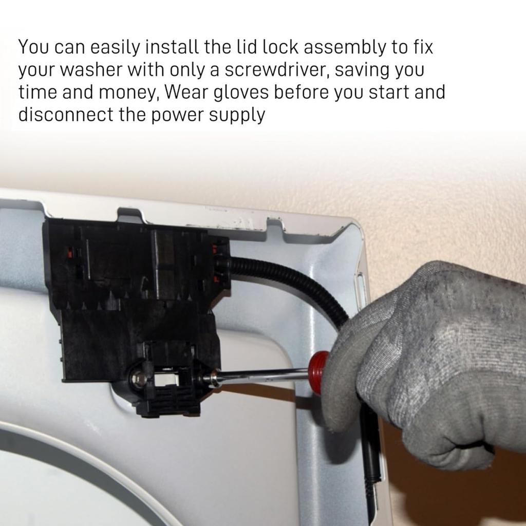 Washer Latch Assembly Plastic W11414731 Efficient for Various Models Ensuring Secure Operation Washer Maintenance