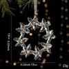 Christmas Tree Pendant Acrylic Ornament Sequin Xmas Decoration Winter Theme for Nursery