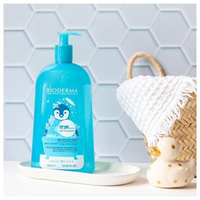 Gentle Cleansing Foaming Gel - Bioderma - ABCDerm - 1L - Hypoallergenic - Baby Child