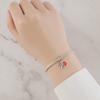Copper Charms Original Mother-Daughter Transparent Glue Pendant Beads Fit Bracelet Jewelry Diy Women Fine Gift