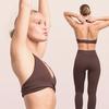 YOGA Naked Feeling Strappy Padded Sports Bras for Women - Fitness Workout Top Criss Cross Back Yoga sports Bras No steel ring