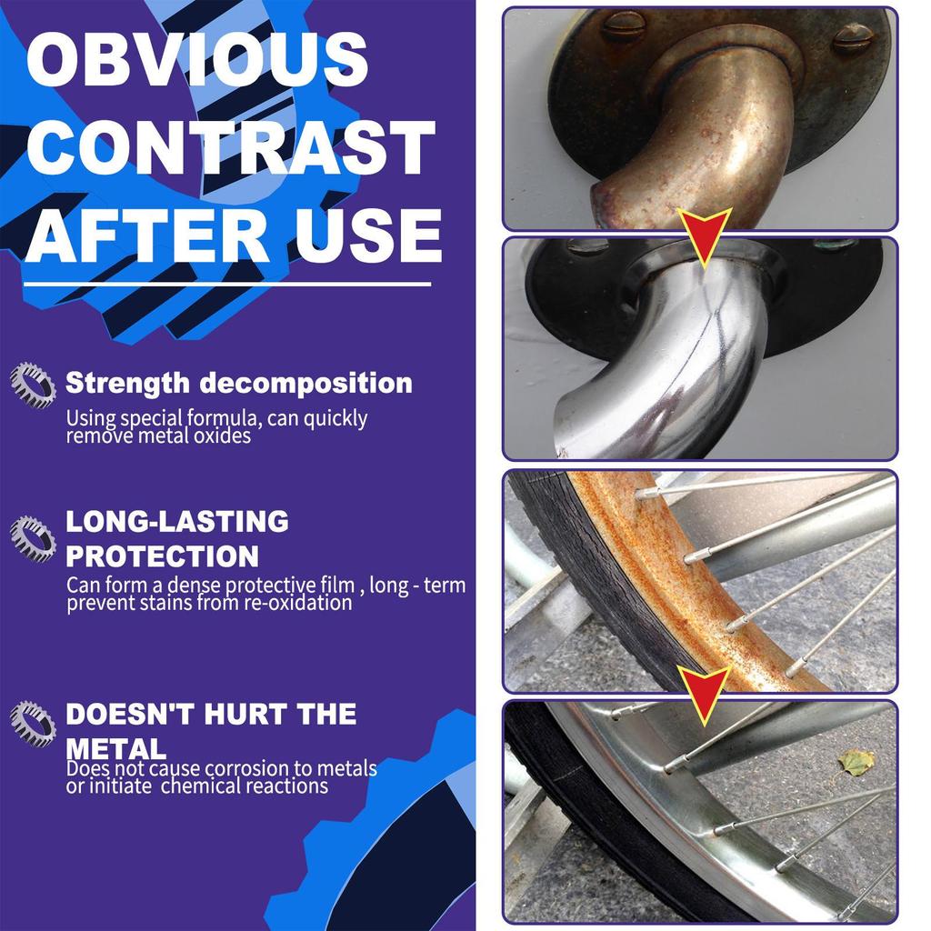 120ml Car Metal Rust Remover Spray Metal Rust Preventive Oil Lubricant Cleaner Rust Looser Multi-Purpose Lubricant