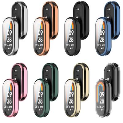 Yousheng Uhrengehäuse-Abdeckung, kratzfeste, schlagfeste, vollständige Schutzhülle, ultradünner Displayschutz für Xiaomi Mi Band 8