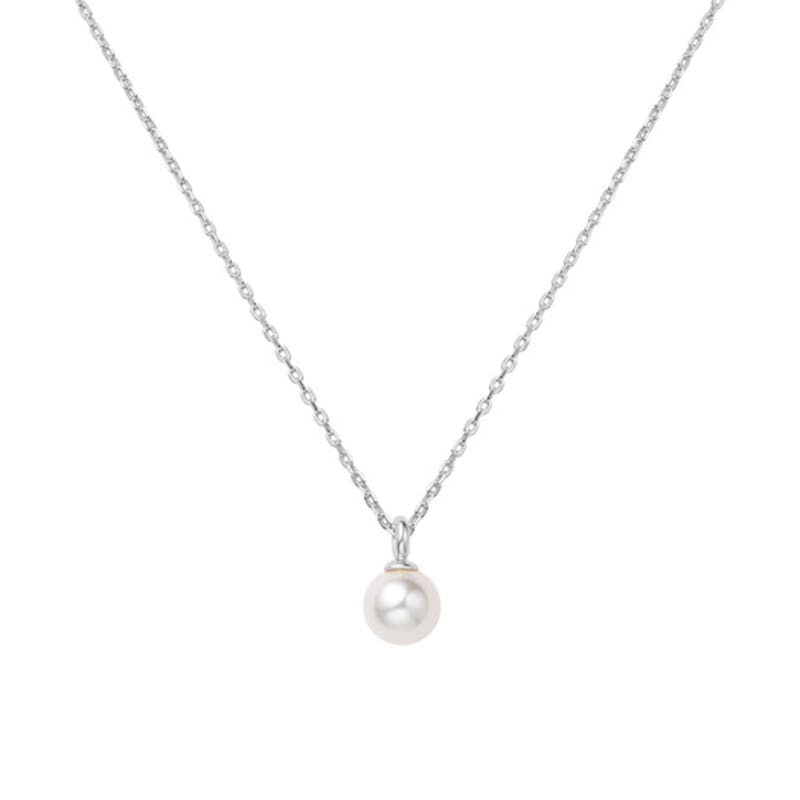 ANIA HAIE Silver Pearl Drop Pendant 925 Silver Necklace N065-01H