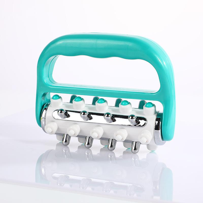 Electroplated Handheld Roller Massager for Muscle Relief