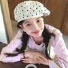 Literary Polka Dot Berets Artistic Newsboy Hat Versatile Painter Hat  for Women