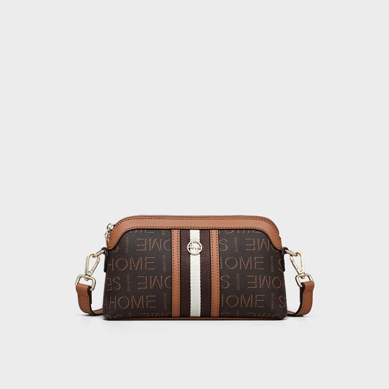 Autumn and winter new women's bags, messenger bags, one shoulder fashion small bags, shell bags, old flower women's bags
