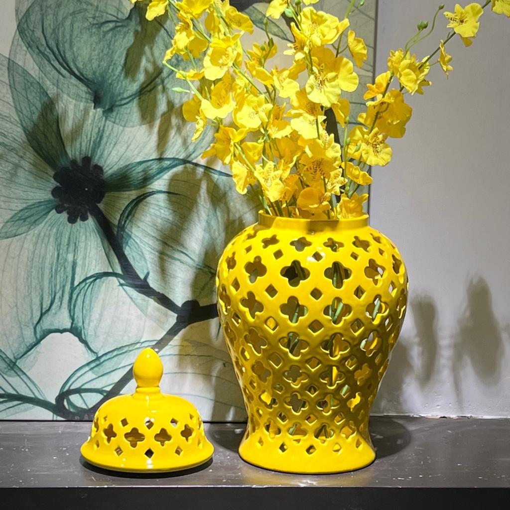 Heimdekoration Blumenvase Neue chinesische Keramik-Allgemeine Flasche Vorratsglas Wohnzimmer Eingang Hotel Arbeitsplatten-Vase Dekoration