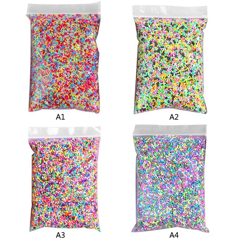 100g DIY Material Set Multicolor Polymer Clay Particles for Making Food Toys Phone Case Decorations