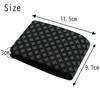 Inden Bifold Wallet with Bill Compartment and Coin Deerskin Leather 2006 Black with Gray Wakamatsu Diamond [Inden-ya] Purse, No. ([71-183] Lacquer,