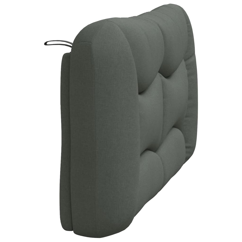 Vidaxl Poduszka Na Wezgłowie, Ciemnoszara, 120 Cm, Tkanina