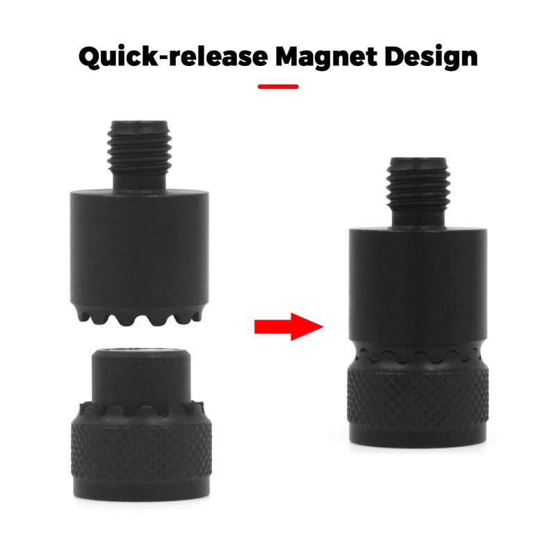 2pcs Fishing Alarm Quick Release Connector for Carp Fishing Rod Pod Magnetic Adapter for Fishing Bank Stick Bite Alarm