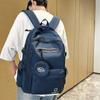 Double Shoulder Versatile Backpack for Students: Stylish, Casual, and Fresh Campus Design