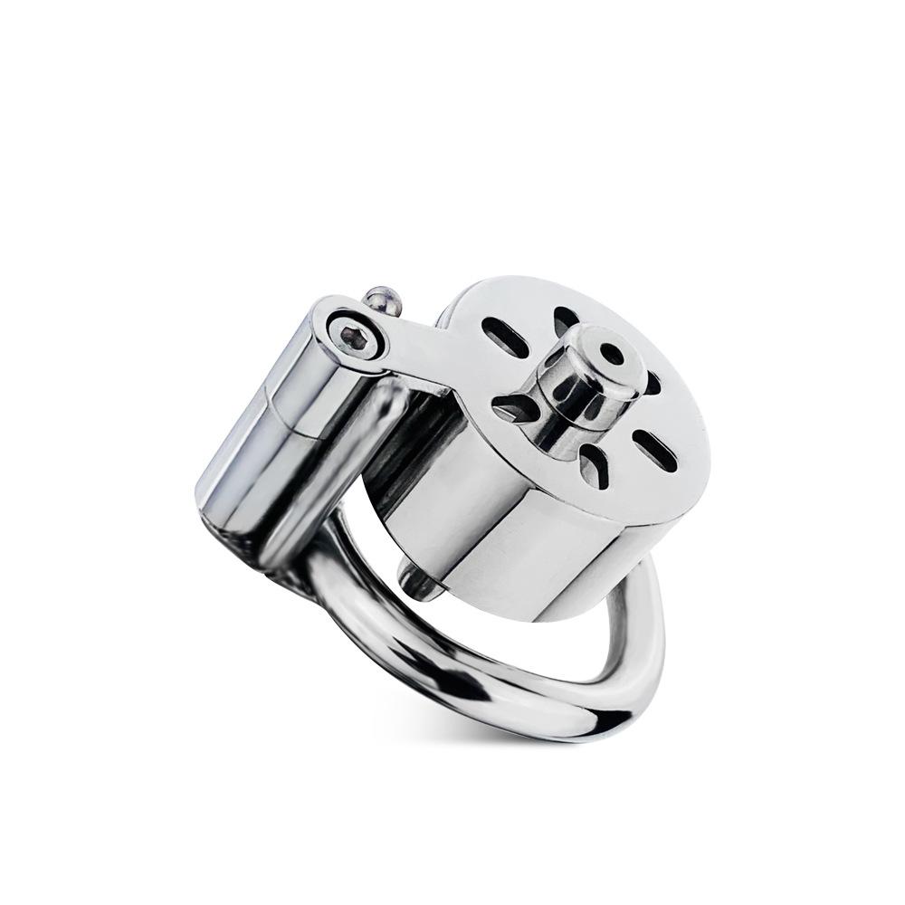 Wearable + Catheter Stainless Steel CB Lock Chastity Lock Cock Ring Penis Cage  Sex Toy Chastity Belt BDSM