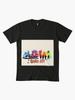 Cities Skylines Dodge City Skyline Art Watercolor Old West Drawing Premium T-Shirt