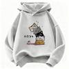 Y2K Funny Cat Graphic Kids Cat Children's Sweatshirt Casual Hoodies for Boys Girls Clothes