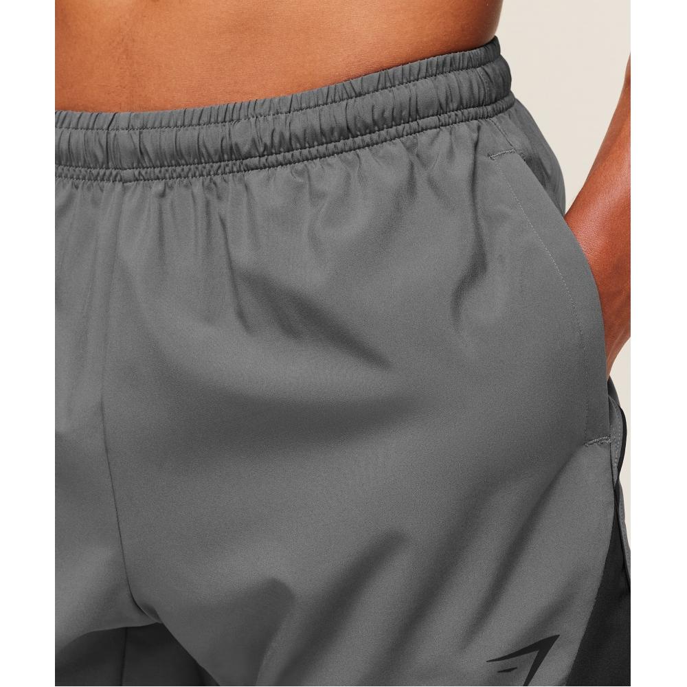 Gymshark Arrival Block 6  Shorts Dark Grey A3b9y Gb7h