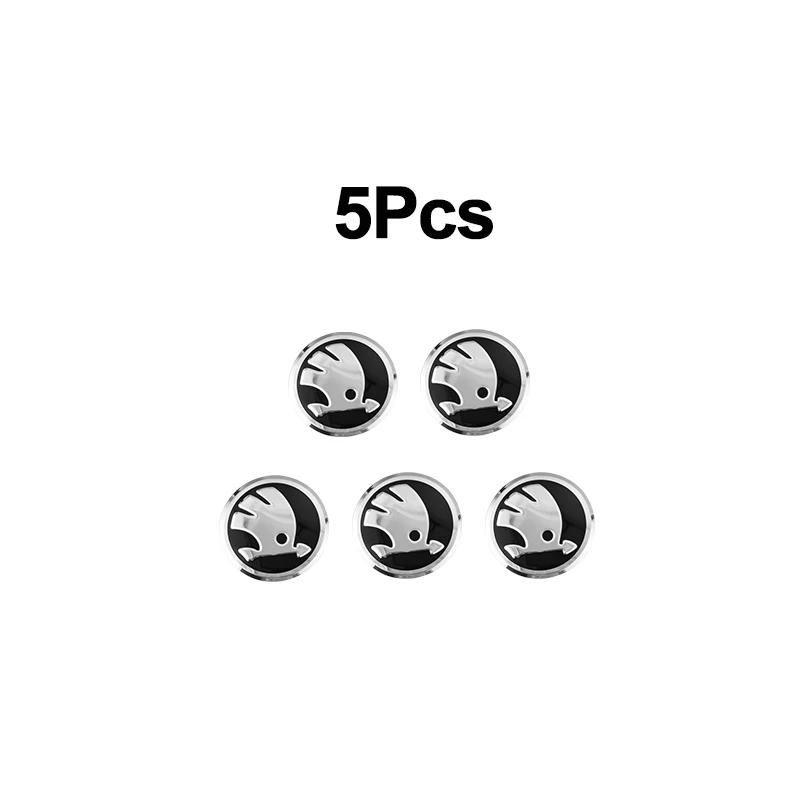 2025 New 10mm Car Remote Key Sticker Aluminum Emblem Decal For Skoda Octavia Kodiaq Fabia Superb Rapid Kamiq Karoq Derivati Yeti