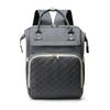 Portable Diaper Bag Backpack Large Capacity Water-resistant Travel Baby Nursing Bag Mommy Bag with USB Charging Port Stroller Straps 3 Thermal Pocket