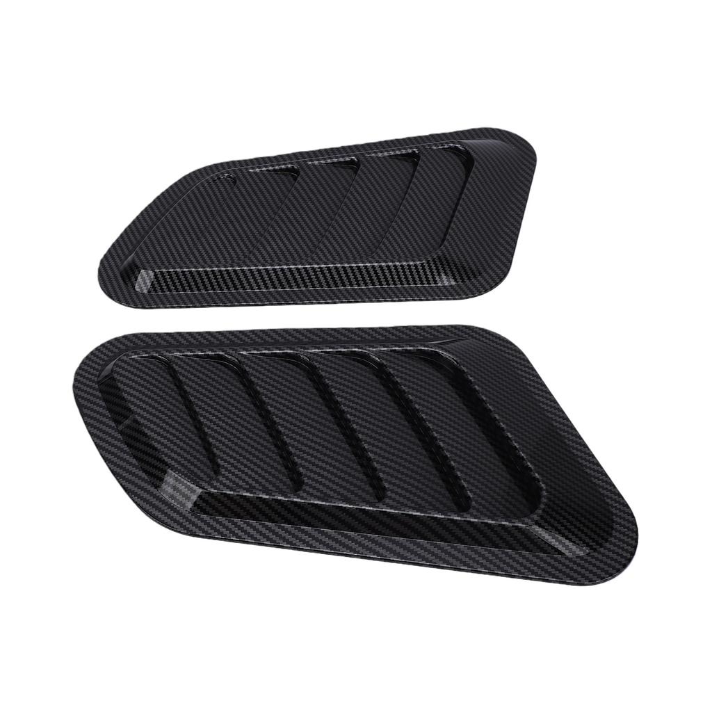 2pcs Hood Air Vents Car Hood Scoop Vent Bonnet Intake Covers Hood Air Flow Louver Decorative Covers