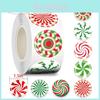 Xh098 Färgglada Barnens Jul DIY Godisrulle Klistermärken För Festligt Roligt
